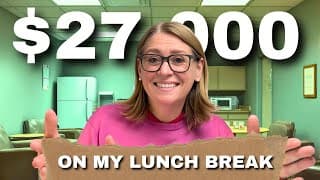 Make $27,000 During Lunch Breaks? Here's How