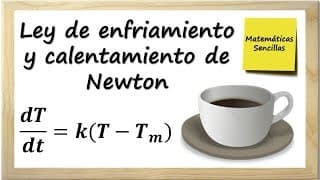 Ley de enfriamiento y calentamiento de Newton #QuédateEnCasa y Aprende #Conmigo Ecs. diferenciales