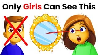 Only girls can see something in this mirror... 🤯