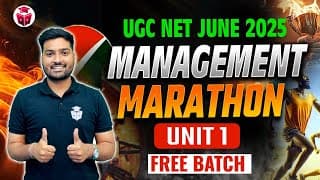 UGC NET Management 2025 Marathon | Paper 2 Management Unit 1 Management Function & Concept