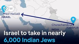 Practicing Jews from 'lost' Indian tribe to relocate to Israel's volatile North | DW News