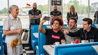 Rich Teen Spit on an Elderly Waitress — He Didn’t Know the Bikers Were Watching