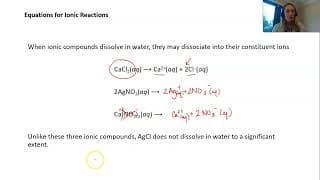 Chapter 7.1b Equations for Ionic Reactions