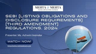 SEBI (Listing Obligations and Disclosure Requirements) (Third Amendment) Regulations, 2024