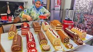 مايمكنش يدوز راس العام بلا مانخدمهم 12 سويسرول حلوة لاكريم الخلاط نفس خليط بلا تمارة اقتصادي ثمن بيع