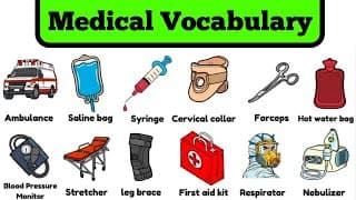 Medical Vocabulary l 200 Medical Equipment in English l Hospital Items | Learn English Vocabulary