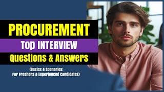 Procurement Interview Questions and Answers 2025 | Procurement Officer Job Interview!