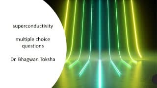 superconductivity multiple choice questions