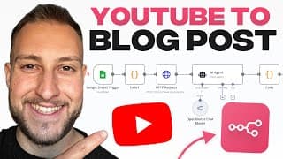 Turn ANY YouTube Video Into SEO Blog Post With N8N (No Code)