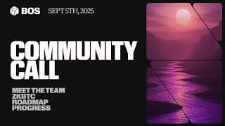 BOS Community Call: Team Intros, zkBTC, Roadmap