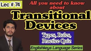 Transitional Devices complete concept with examples