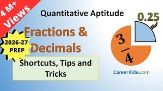 Fractions and Decimals - Shortcuts & Tricks for Placement Tests, Job Interviews & Exams