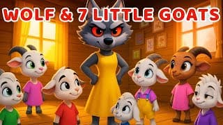 Funny Wolf vs 7 Clever Goats 🐺 | Bedtime Story for Kids | Fairy Tale Animation