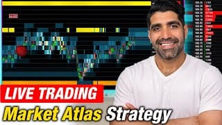 Live Trading using Market Atlas Order Flow Strategy