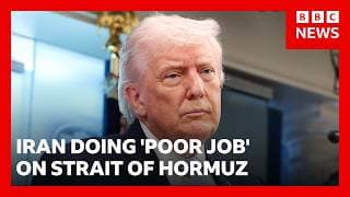 Trump says Iran's handling of Strait of Hormuz is 'not the agreement we have' | BBC News
