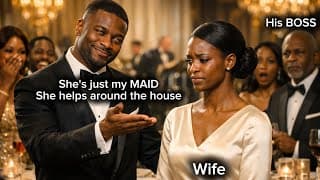 HUSBAND INTRODUCE WIFE AS HIS MAID AT D BUSINESS GALA,BUT FROZE WEN HIS BOSS INTRODUCE HER AS D HOST