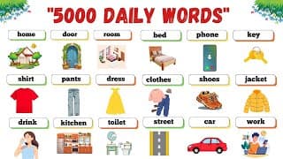 5000 Common English Words | English Vocabulary for Beginners to Advanced