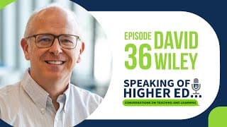 Teaching, Learning, and OER in the Age of AI with Dr. David Wiley