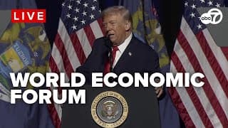 🔴LIVE: President Trump addresses the World Economic Forum in Davos