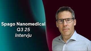 Spago Nanomedical - Positiv utveckling för Tumorad