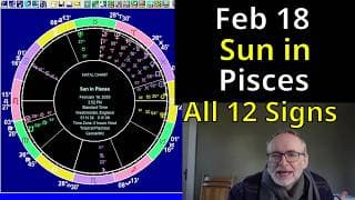 Wed Feb 18 2026 astrology: ALL 12 SIGNS, the Sun in Pisces
