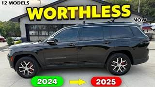 12 Vehicles That CRASHED in Value from 2024 to 2025