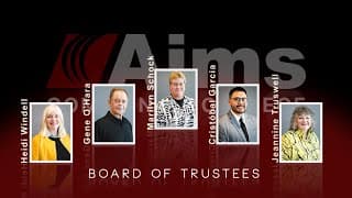 Aims Community College Board of Trustees Meeting - August 13 2025