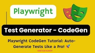 Playwright CodeGen PRO Tutorial (2025) | Fast & Easy!