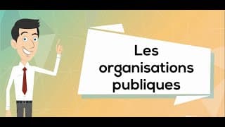 Les organisations publiques