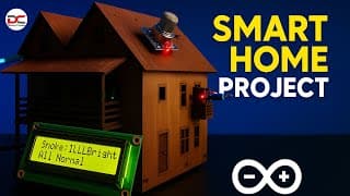 DIY Smart Home with Arduino Uno | Smoke, Flame, LDR, Rain Sensor + LCD & Buzzer| Dharani creations