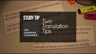 Two Translation Tips | Foreign Language Study Tip