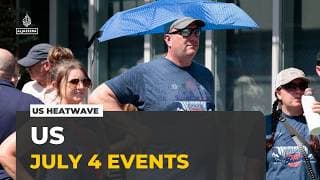 US heatwave: Temperatures soar ahead of 250th birthday celebration
