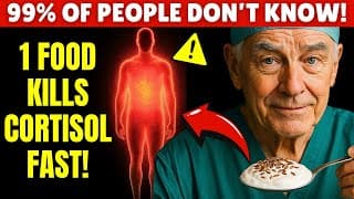 Always Waking Up at 3AM? Eat These 5 Foods to Lower Cortisol FAST After 60 | Senior Health Tips