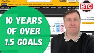 How to pick the BEST matches for Over 1.5 Goals - Football Trading Strategy