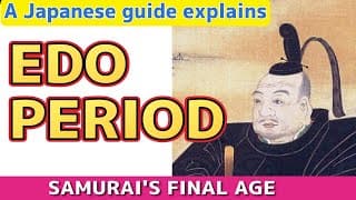 【History of Japan explained by a Japanese guide】 Edo period, samurai's final age