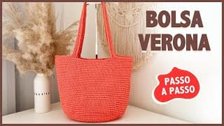 Sacola de Praia em Crochê para Iniciantes - Bolsa Verona