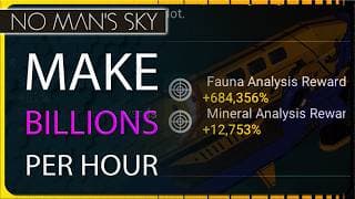Billions Per Hour! New Money Making Method in No Man's Sky - Nutrient Ingestor Fauna Reward Scanning