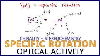 Specific Rotation and Observed Rotation Calculations in Optical Activity