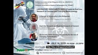 Laboratory Biosecurity 2020: A Focus on Dual Use Research of Concern and Emerging Biotechnology_