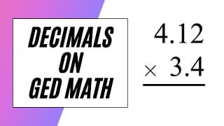 GED Math Decimals!