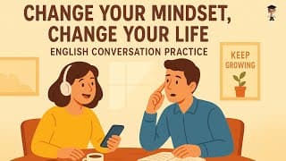 Change Your Mindset, Change Your Life 🌱 | Real English Conversation for A1-B1 Level