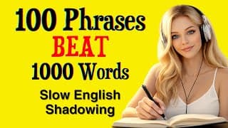 100 English Phrases for Daily Use | Slow Listening & Speaking Practice | Learn English Podcast A1–A2